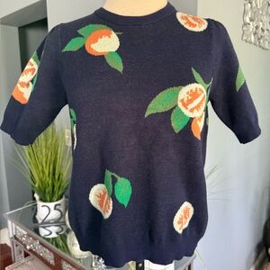 Tahari Navy Blue Fruity Women's Sweater